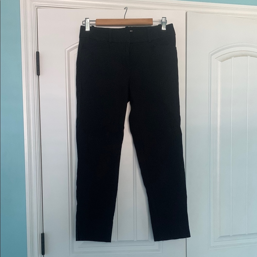 Ann Taylor Loft Riviera Pant in Marisa Fit black white polka dots dotted 2